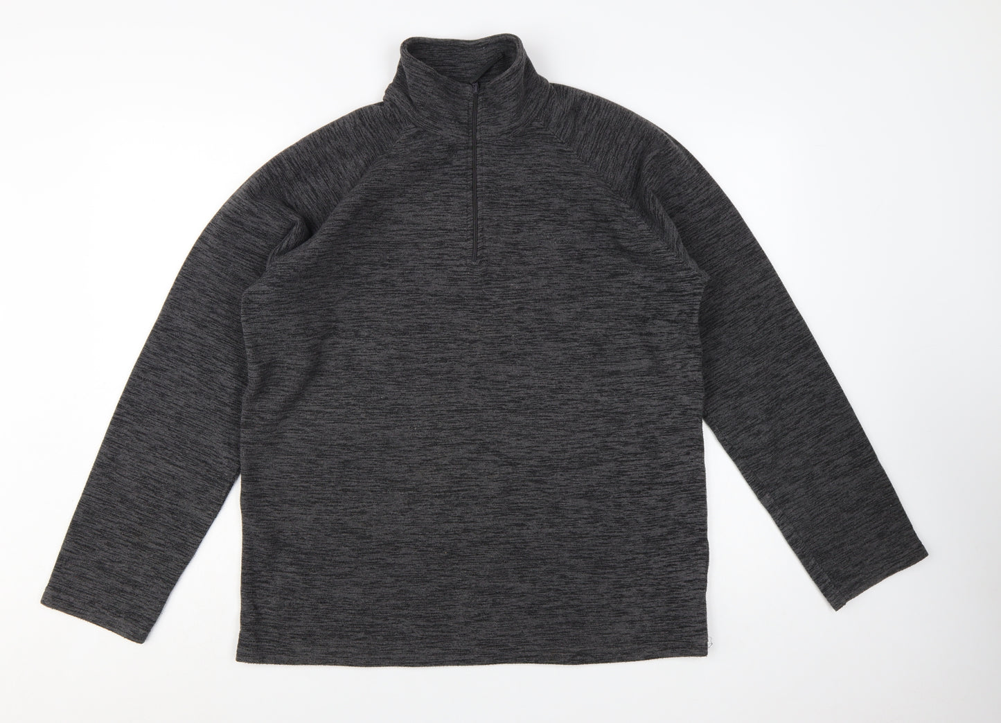 Mountain Warehouse Mens Grey Fleece 1/4 Zip Pullover Sweatshirt M