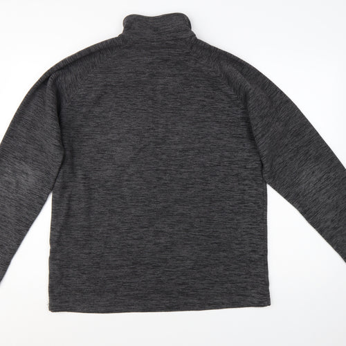 Mountain Warehouse Mens Grey Fleece 1/4 Zip Pullover Sweatshirt M