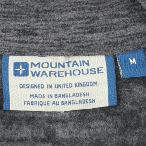 Mountain Warehouse Mens Grey Fleece 1/4 Zip Pullover Sweatshirt M