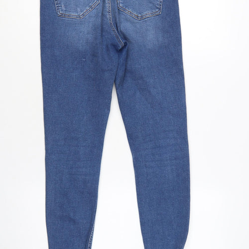 Denim Co. Women's Blue Size 10 Skinny Distressed Jeans