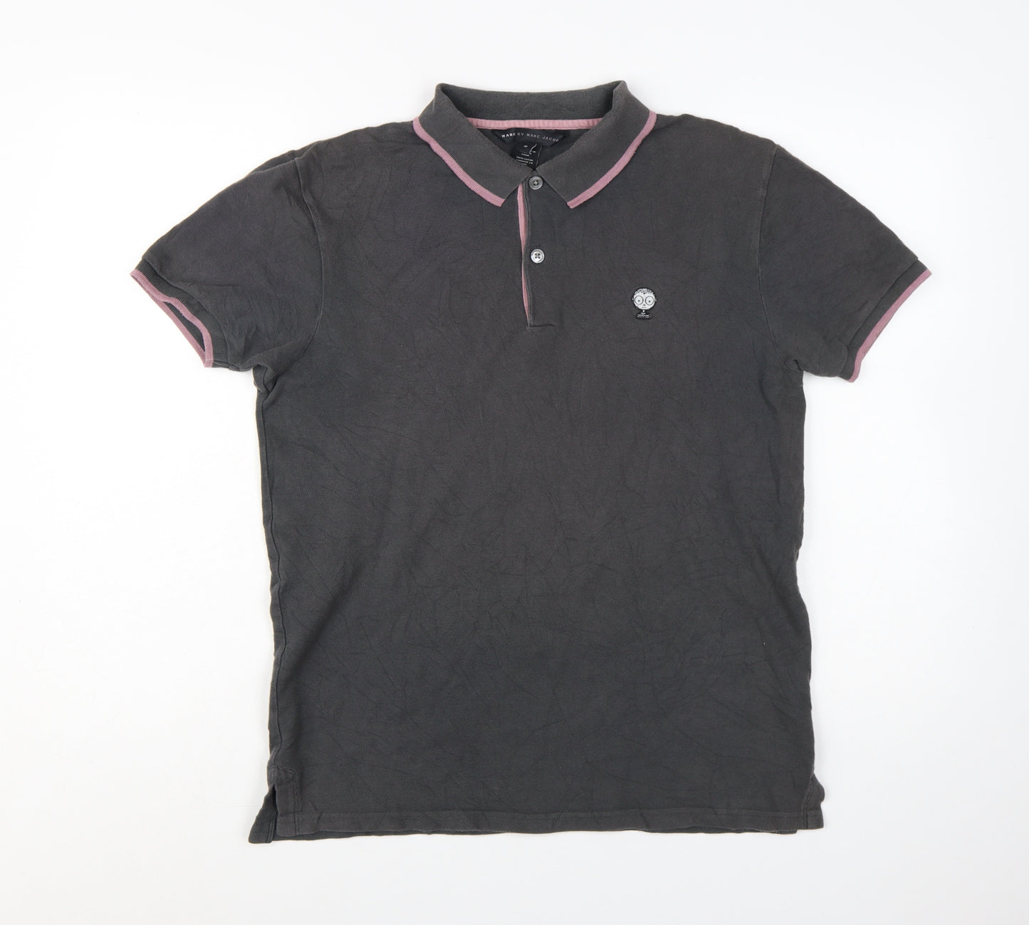 Marc by Marc Jacobs Men's Black Cotton Polo Shirt M Short Sleeve
