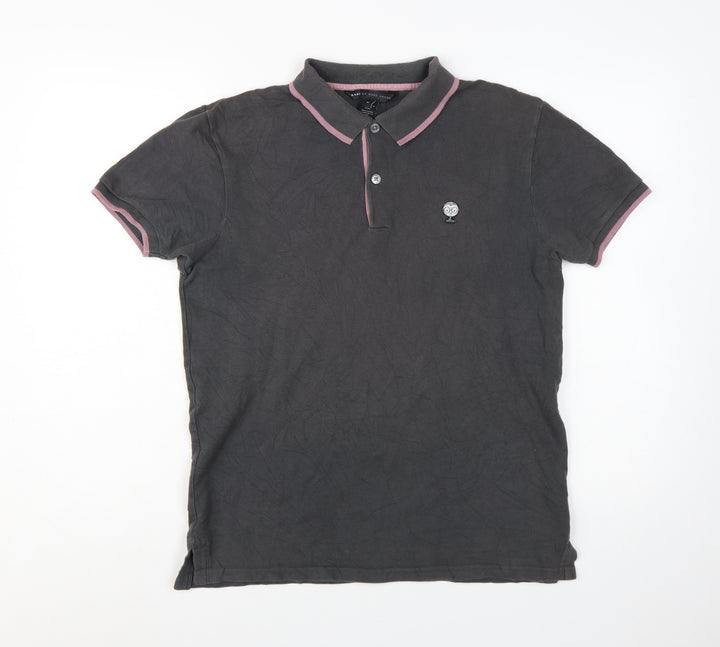 Marc by Marc Jacobs Men's Black Cotton Polo Shirt M Short Sleeve
