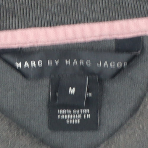Marc by Marc Jacobs Men's Black Cotton Polo Shirt M Short Sleeve