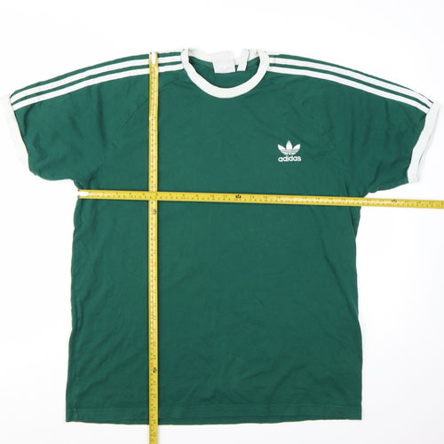 Adidas Men's Green XL Crew Neck Short Sleeve Sports T-Shirt