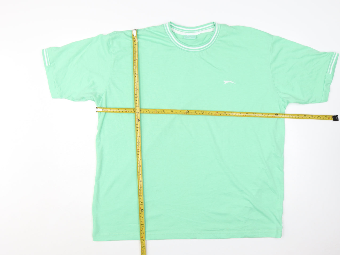 Slazenger Men's Green 2XL Crew Neck Short Sleeve T-Shirt
