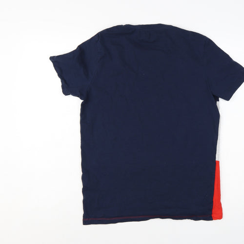 Jack & Jones Men's Multicoloured Cotton Crew Neck T-Shirt Size S