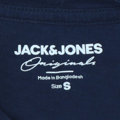 Jack & Jones Men's Multicoloured Cotton Crew Neck T-Shirt Size S