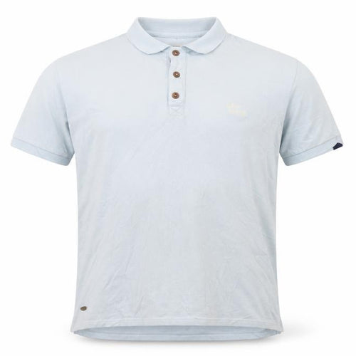 Tokyo Laundry Men's Blue Stretch Polo Shirt Size M Short Sleeve