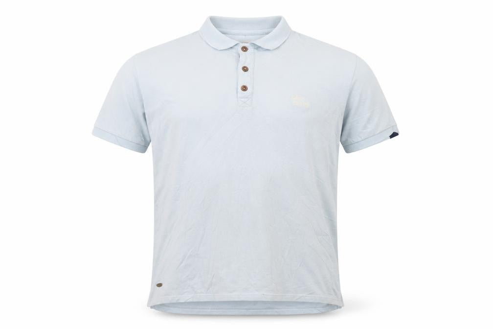 Tokyo Laundry Men's Blue Stretch Polo Shirt Size M Short Sleeve