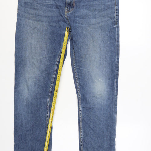 Jacamo Men Blue Denim Straight Jeans 36S Regular Fit