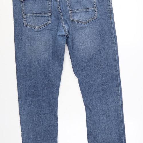 Jacamo Men Blue Denim Straight Jeans 36S Regular Fit