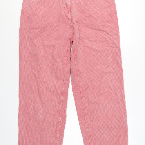 Next Women's Pink Corduroy Chino Trousers Size 12