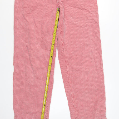 Next Women's Pink Corduroy Chino Trousers Size 12
