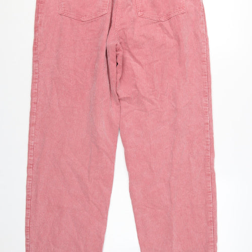 Next Women's Pink Corduroy Chino Trousers Size 12