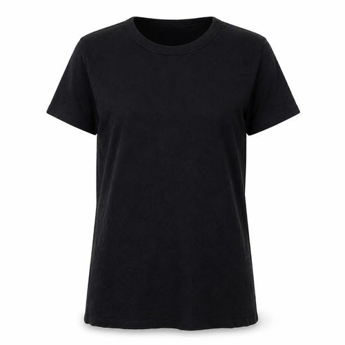 Uniqlo Women Black XL Basic Short Sleeve Cotton Stretch T-Shirt