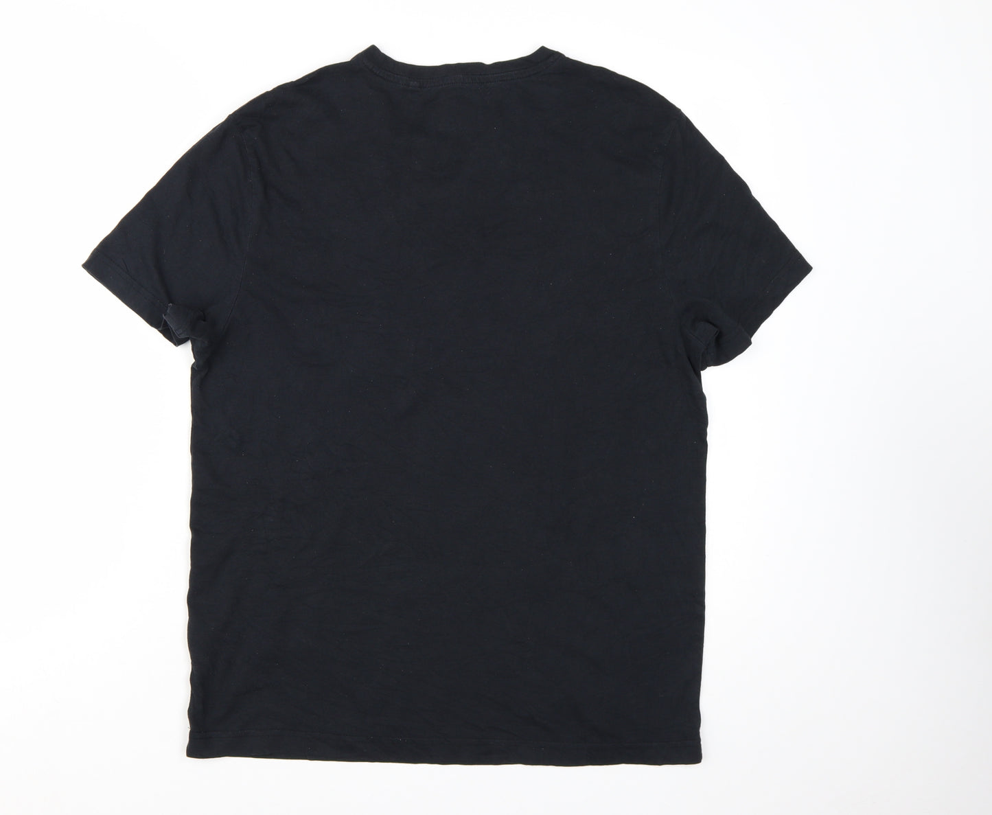 Farah Men's Black Graphic Print Cotton T-Shirt Size L