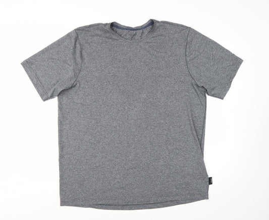 Rab Men's Grey Mantle Mountain Peak T-Shirt XL Polyester Outdoor Tee