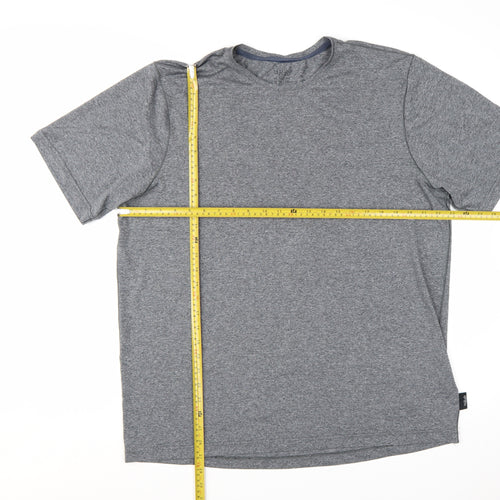 Rab Men's Grey Mantle Mountain Peak T-Shirt XL Polyester Outdoor Tee