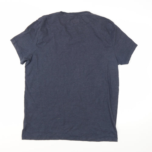 Jack Wills Men's Navy Graphic Print Crew Neck T-Shirt Size M