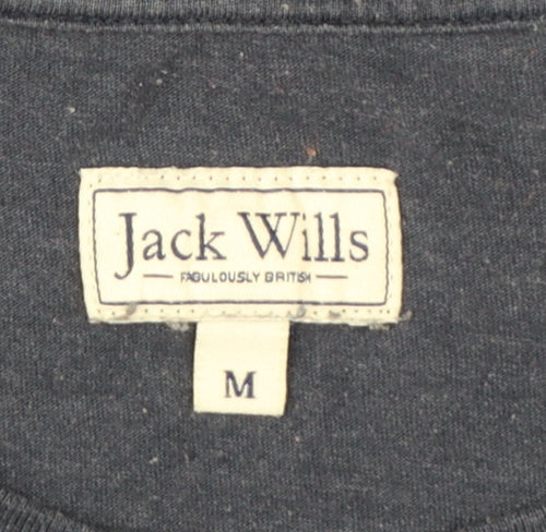 Jack Wills Men's Navy Graphic Print Crew Neck T-Shirt Size M