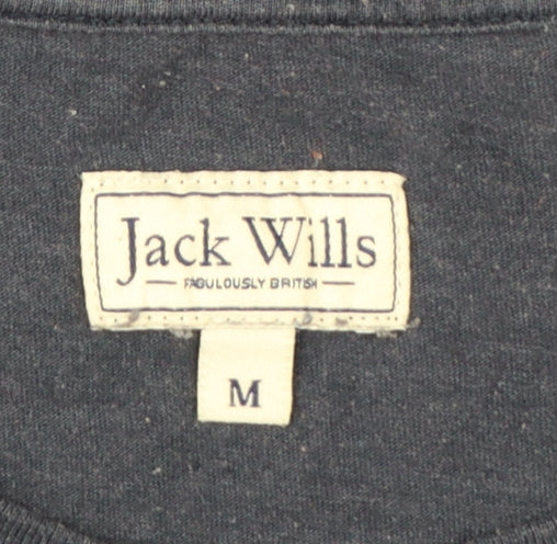 Jack Wills Men's Navy Graphic Print Crew Neck T-Shirt Size M