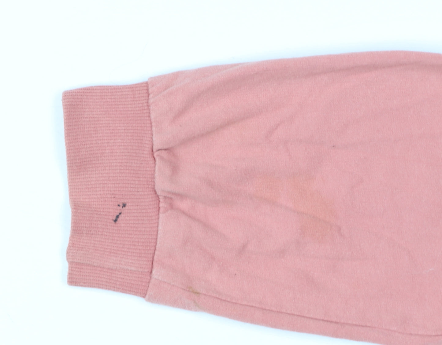 H&M Divided Women Pink Crop Pullover Sweatshirt L - Girl Clique Graphic