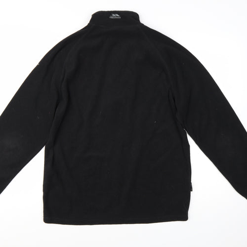 Trespass Men's Black L Fleece Pullover Sweatshirt 1/2 Zip Outdoor Top