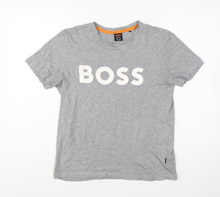 Hugo Boss Men's Grey Short Sleeve Crew Neck T-Shirt Size S