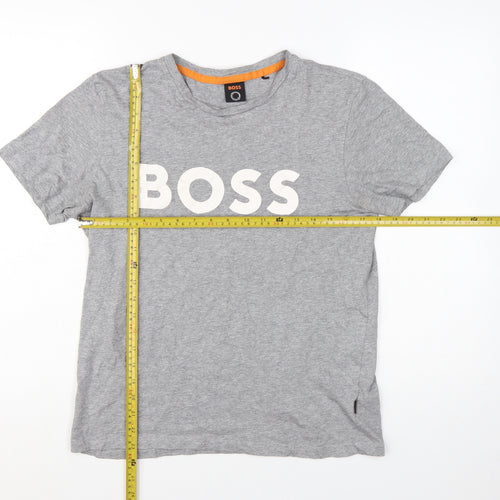 Hugo Boss Men's Grey Short Sleeve Crew Neck T-Shirt Size S