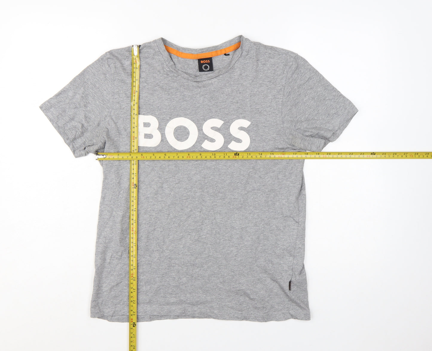 Hugo Boss Men's Grey Short Sleeve Crew Neck T-Shirt Size S