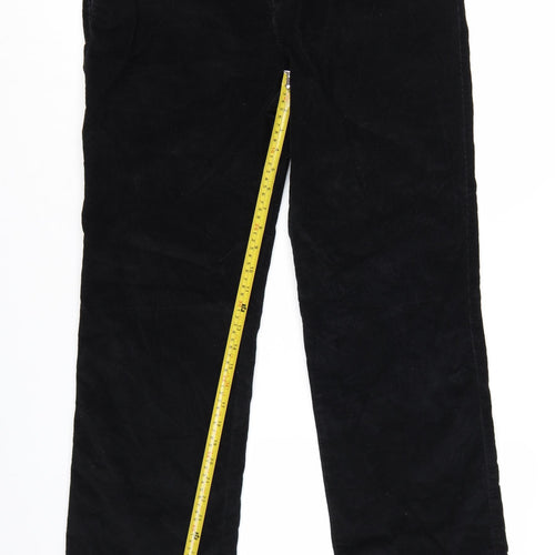Marks and Spencer Men’s Black Corduroy Chino Trousers 36W 31L