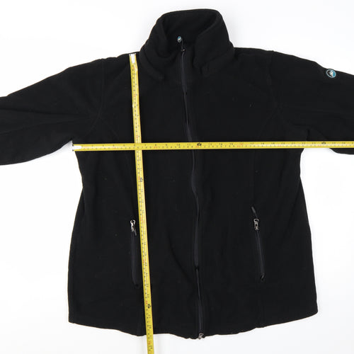 Polarino Women's Black Fleece Full Zip Jacket Size 22