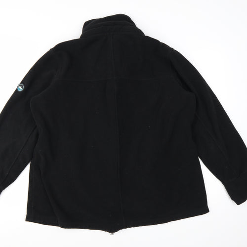 Polarino Women's Black Fleece Full Zip Jacket Size 22