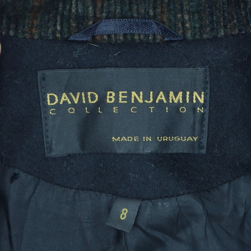 David Benjamin Collection Women's Black Wool Overcoat Size 8