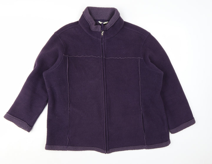Marks and Spencer Women’s Purple Fleece Zip Jacket UK 22