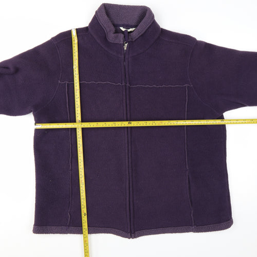 Marks and Spencer Women’s Purple Fleece Zip Jacket UK 22