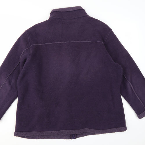 Marks and Spencer Women’s Purple Fleece Zip Jacket UK 22