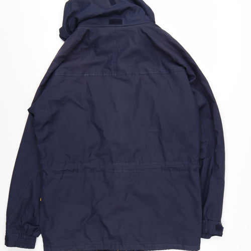 Peter Storm Men's Blue Waterproof Hooded Parka Jacket Size M