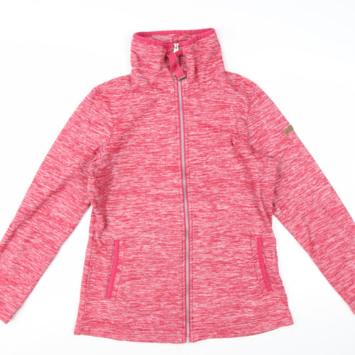 Regatta Womens Pink Soft Shell Full Zip Fleece Jacket Size 14