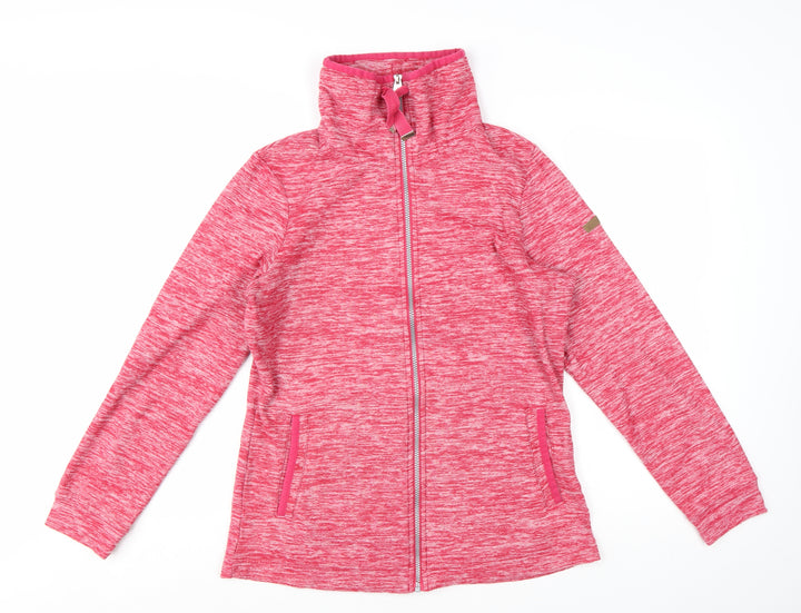 Regatta Womens Pink Soft Shell Full Zip Fleece Jacket Size 14