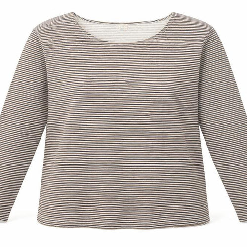 J.Crew Women's Multicoloured Striped Long Sleeve Cotton T-Shirt M