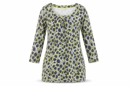 Front view of Boden Women’s Multicoloured Geometric Shift Dress, size UK 8