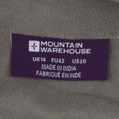 Mountain Warehouse Women Beige Fleece 1/2 Zip Pullover UK14