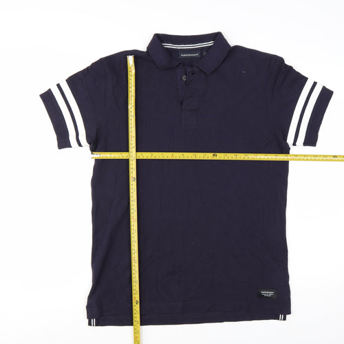 Peak Performance Men's Blue Cotton Polo Shirt Size M