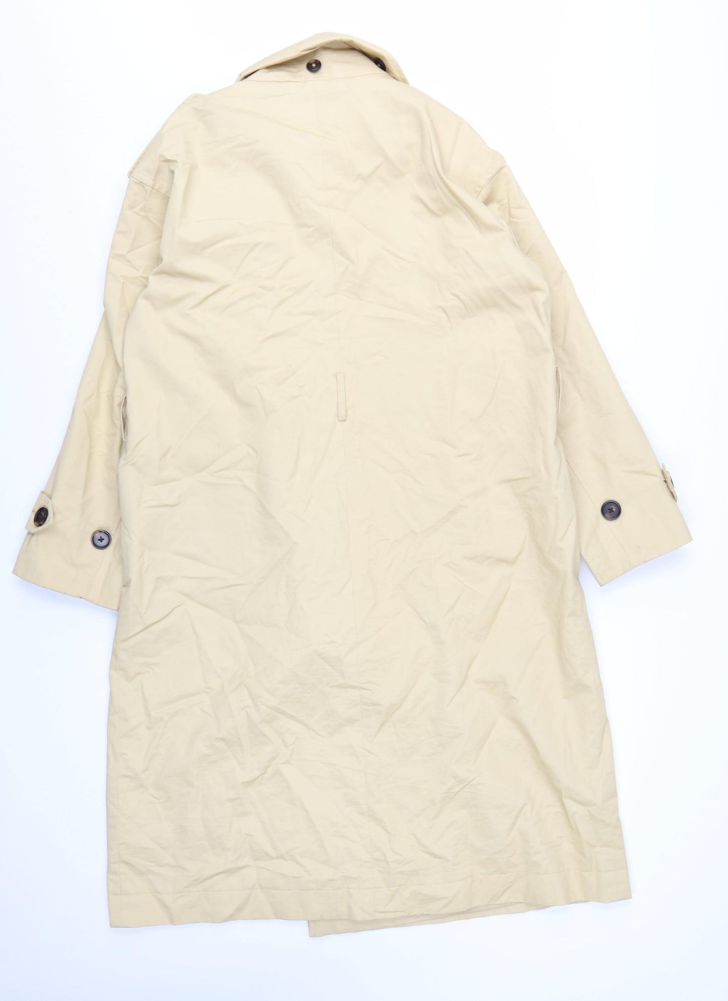 Marks and Spencer Womens Beige Size 10 Long Trench Coat