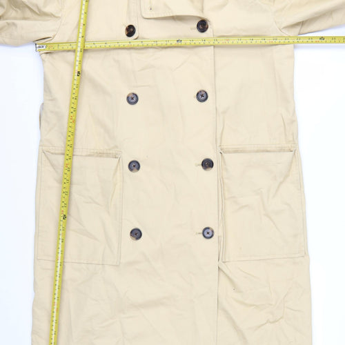 Marks and Spencer Womens Beige Size 10 Long Trench Coat