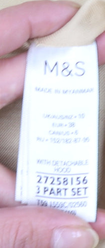 Marks and Spencer Womens Beige Size 10 Long Trench Coat