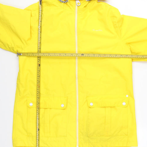 Regatta Womens Yellow Waterproof Hooded Rain Coat Jacket Size 16