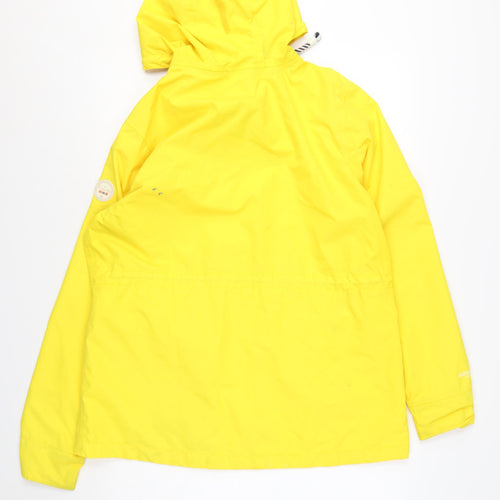 Regatta Womens Yellow Waterproof Hooded Rain Coat Jacket Size 16
