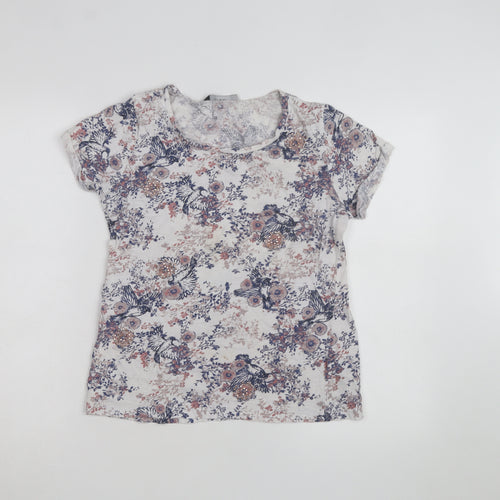 Dorothy Perkins Women’s Multicoloured Floral Beaded T-Shirt Size 12